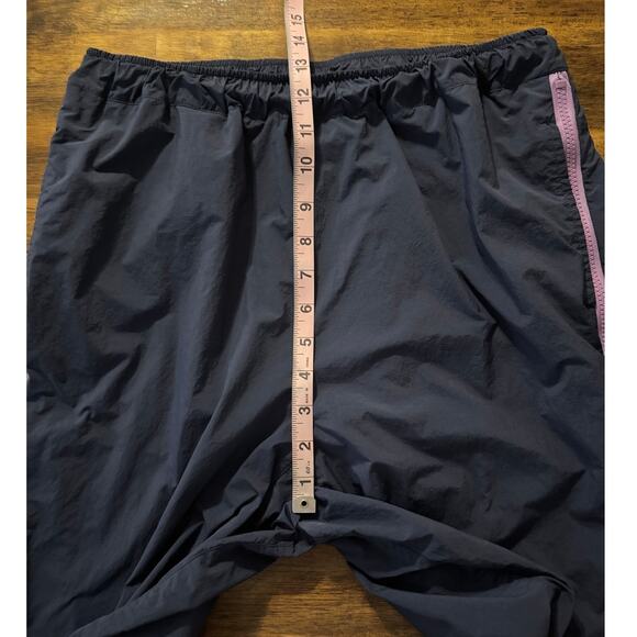 Free People Movement Womens Small Track Pants Three Pointer Navy Floral Side Zip - Picture 14 of 16